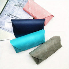 Glasses Case Retro Folding Anti Drop Denim Pattern Home Decor