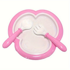 18" Doll Accessory Set Plastic Baby Bottle Drinking Cup Plate and Fork