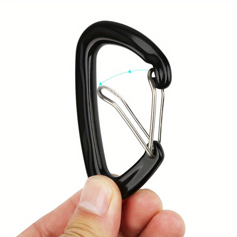 Aluminum Spring Hook Carabiner for Outdoor Hanging