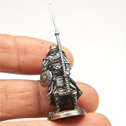 Vintage Copper Miniature Metal Soldiers Model Statue Toy Decoration