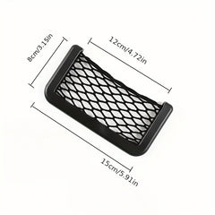 Car Phone Holder Storage Net Box Organizer