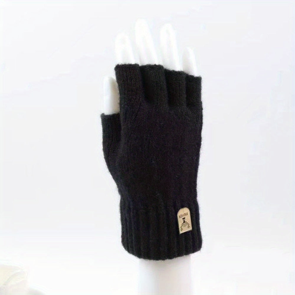 Soft & Warm Half Finger Gloves for Winter