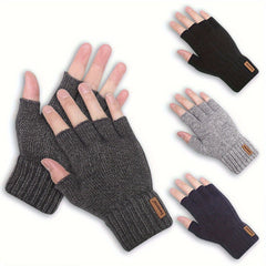 Soft & Warm Half Finger Gloves for Winter