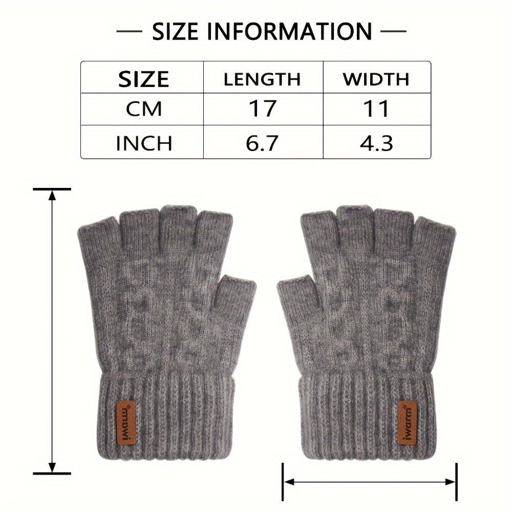 Soft & Warm Half Finger Gloves for Winter