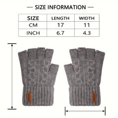Soft & Warm Half Finger Gloves for Winter