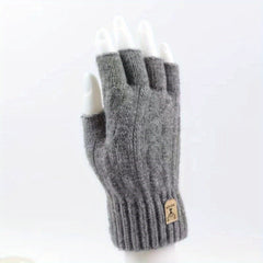 Soft & Warm Half Finger Gloves for Winter
