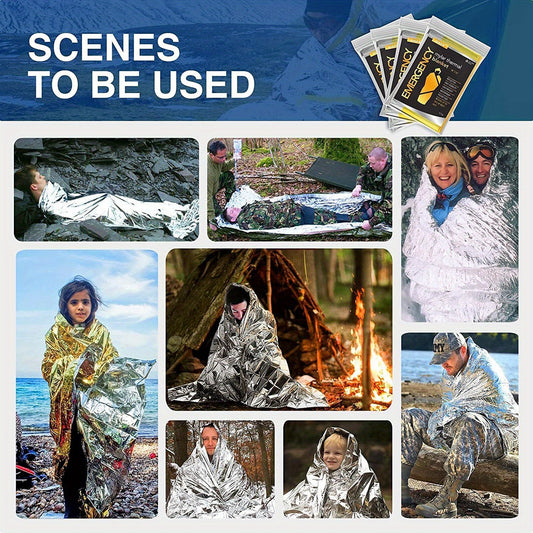 Outdoor PET Film Emergency Camping Blanket