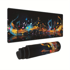 Musical Note Pattern Mouse Pad Xxl Size For Gaming