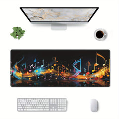 Musical Note Pattern Mouse Pad Xxl Size For Gaming