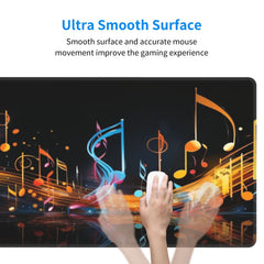 Musical Note Pattern Mouse Pad Xxl Size For Gaming