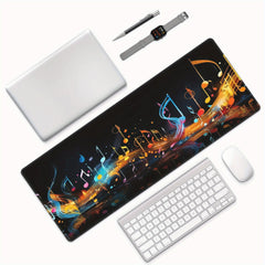 Musical Note Pattern Mouse Pad Xxl Size For Gaming