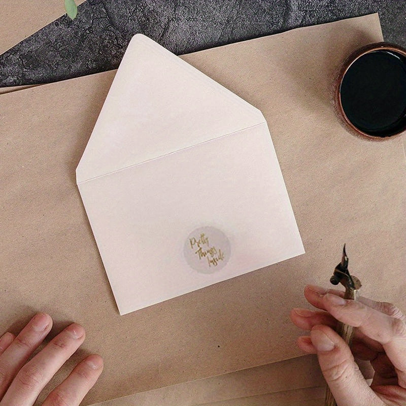 500pcs Christmas Gift Sealing Stickers, Transparent Sealer for Envelopes