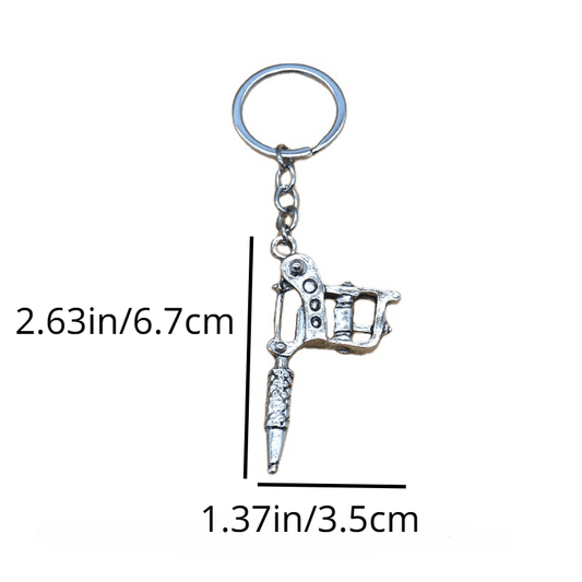 Tattoo Machine Car Key Chain Pendant for Men Women