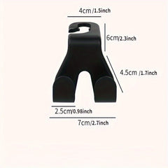 2pcs Car Seat Back Hood Double-headed Hook Car Accessories