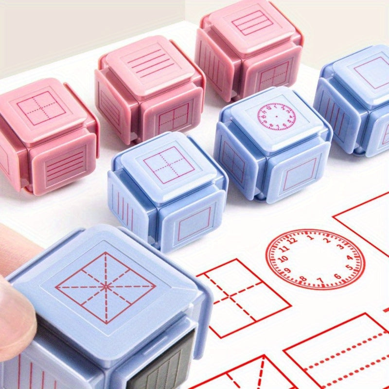 Educational Clock Stamp Teaching Aid Toy Pinyin Learning Recognition