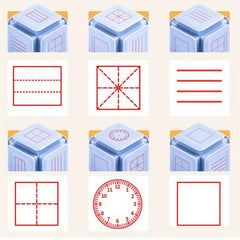 Educational Clock Stamp Teaching Aid Toy Pinyin Learning Recognition