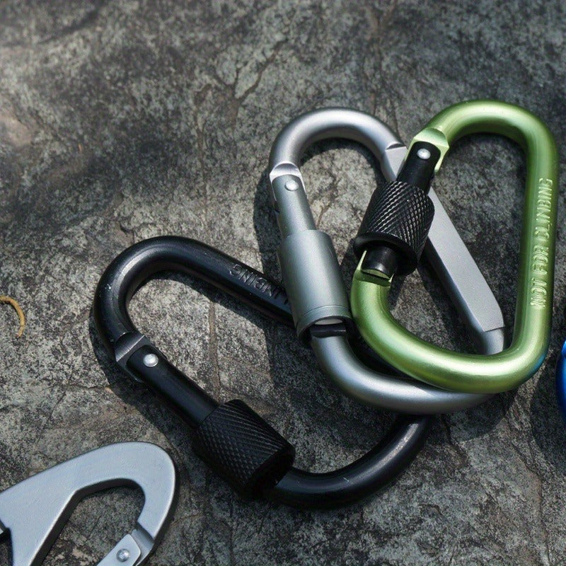 5pcs Aluminum Alloy Hanging Hook Buckle for Outdoor Camping Hiking Fishing