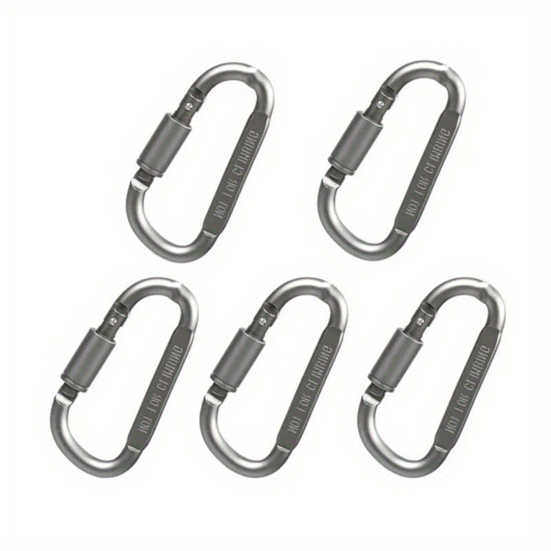 5pcs Aluminum Alloy Hanging Hook Buckle for Outdoor Camping Hiking Fishing