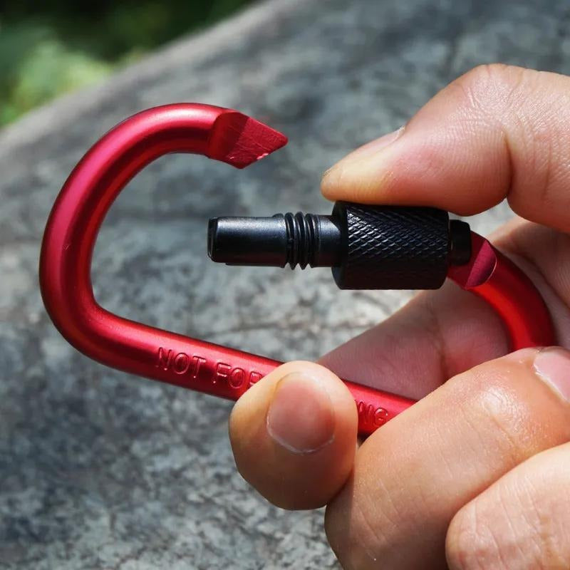 5pcs Aluminum Alloy Hanging Hook Buckle for Outdoor Camping Hiking Fishing