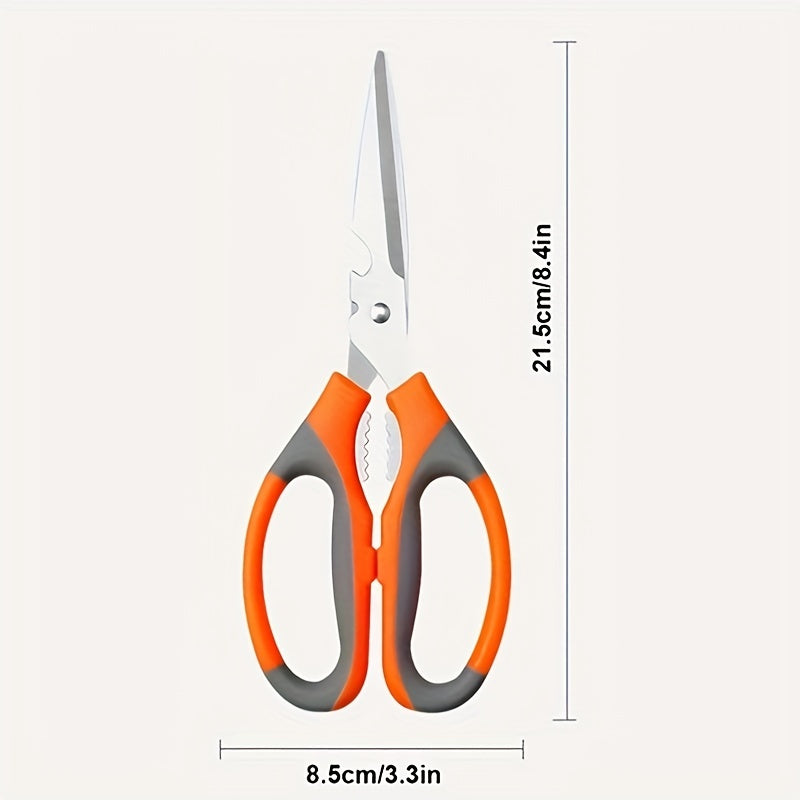 Stainless Steel Multifunctional Kitchen Scissors with Bottle Opener