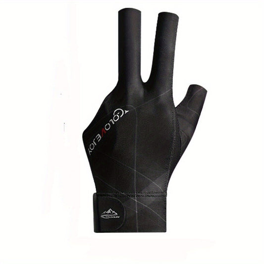 1PC Three Fingers Snooker Glove Anti Skid Breathable Training Gloves