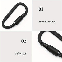 2pcs Heavy Duty Locking Carabiner Clips for Camping Hiking Hammock Backpack Dog