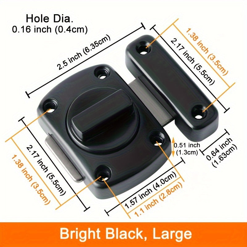 Home Security Door Lock Rotate Bolt Latch Gate Latches Slide Lock – CRAZE