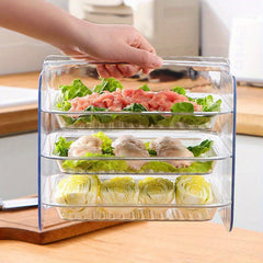 Three-Layer Cutlery Storage Box for Small Parts and Cosmetics
