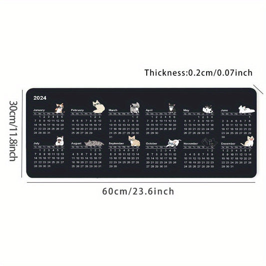 Desk Pad Calendar & Mouse Pad Combo - Creative Accessory