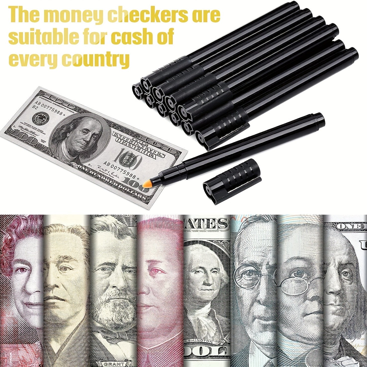 Mini Money Detector Marker Water Based Pen