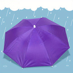Outdoor Windproof Folding Hat Umbrella
