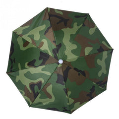 Outdoor Windproof Folding Hat Umbrella
