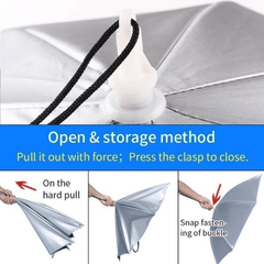 Outdoor Windproof Folding Hat Umbrella