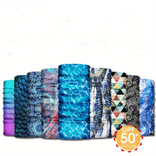 Watercolor Printed Outdoor Headband Sports Mask for Riding