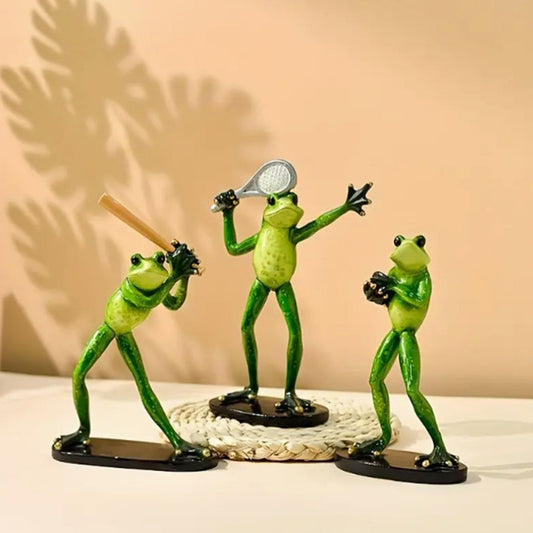 Garden Frog Sports Frog Decorative Accessories Home Decoration