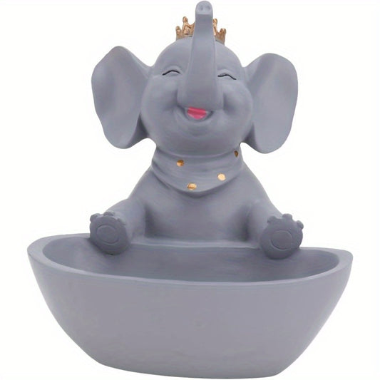 Resin Animal Storage Statue Holding Tray Entrance Decor