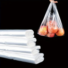 200pcs Clear Plastic Bags for Stores and Supermarkets