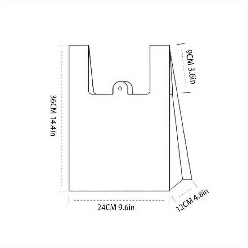 200pcs Clear Plastic Bags for Stores and Supermarkets