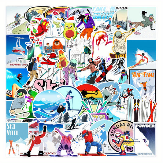 50pcs Graffiti Stickers for Laptop Guitar Ski Phone