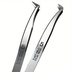 5pcs Eyelash Tweezers Clips Set for Beginners