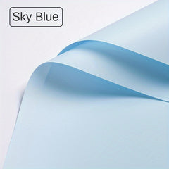 20 Pack Solid Style Wrapping Paper Origami Paper DIY Flower Bouquet Material