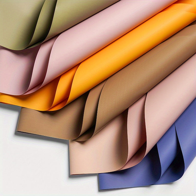 20 Pack Solid Style Wrapping Paper Origami Paper DIY Flower Bouquet Material