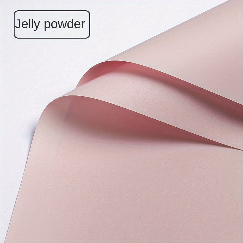 20 Pack Solid Style Wrapping Paper Origami Paper DIY Flower Bouquet Material