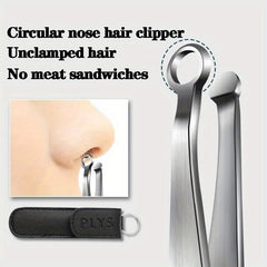 Stainless Steel Manual Nose Hair Trimmer Scissors