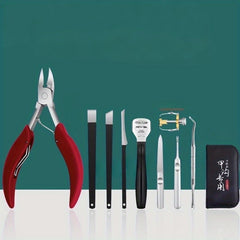11pcs Nail Clippers Toenail Cutter Manicure Tool Set