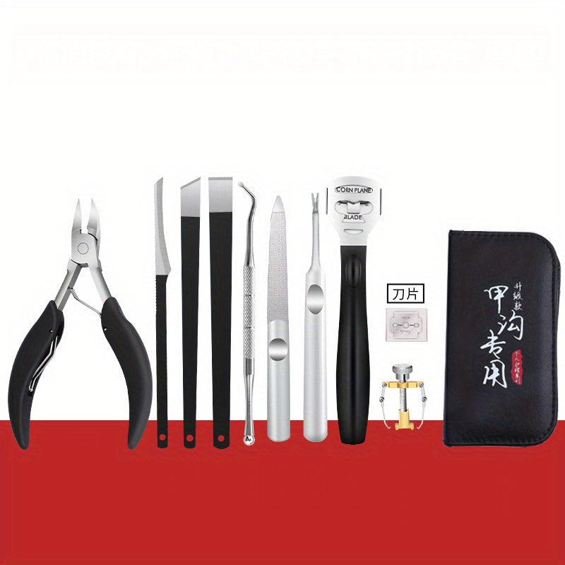 11pcs Nail Clippers Toenail Cutter Manicure Tool Set