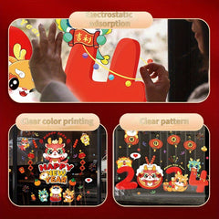 Year of the Dragon Window Decal Static Stickers