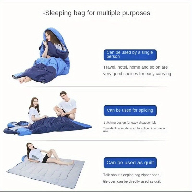 Thickened Warm Sleeping Bag for Camping