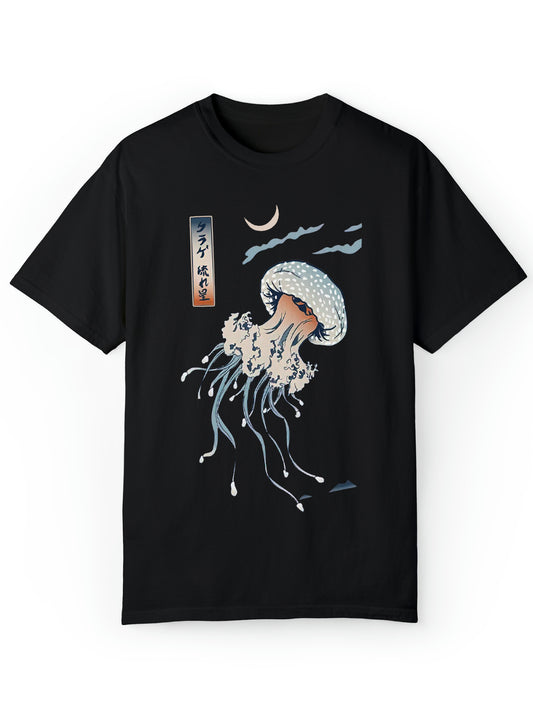 Jellyfish Pattern Print Men's T-shirt Graphic Tee Summer Clothing
