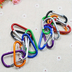 10 Pack Heavy Duty Carabiner Keychains - Ideal for Camping, Hiking, Travel